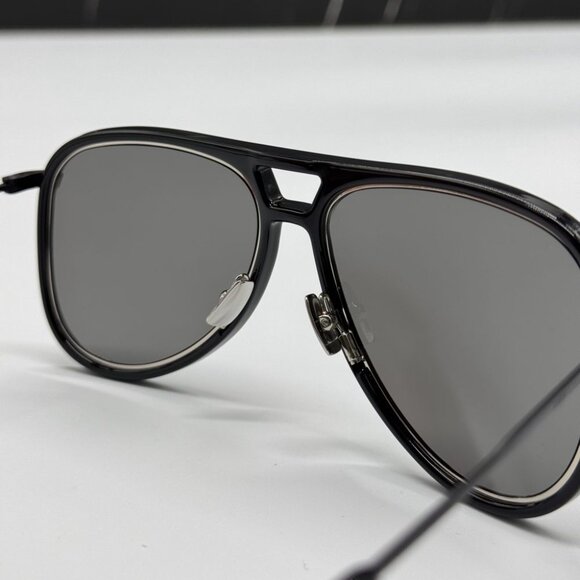 NEW SAINT LAURENT CLASSIC 11 RIM 002 BLACK AVIATOR SUNGLASSES SAINT LAURENT - Picture 8 of 11